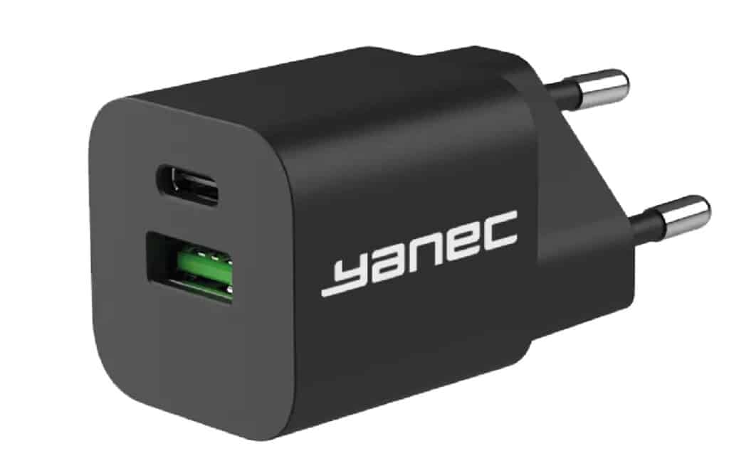 Yanec Compacte Snellader Usb C En Usb A W A C Met Gan