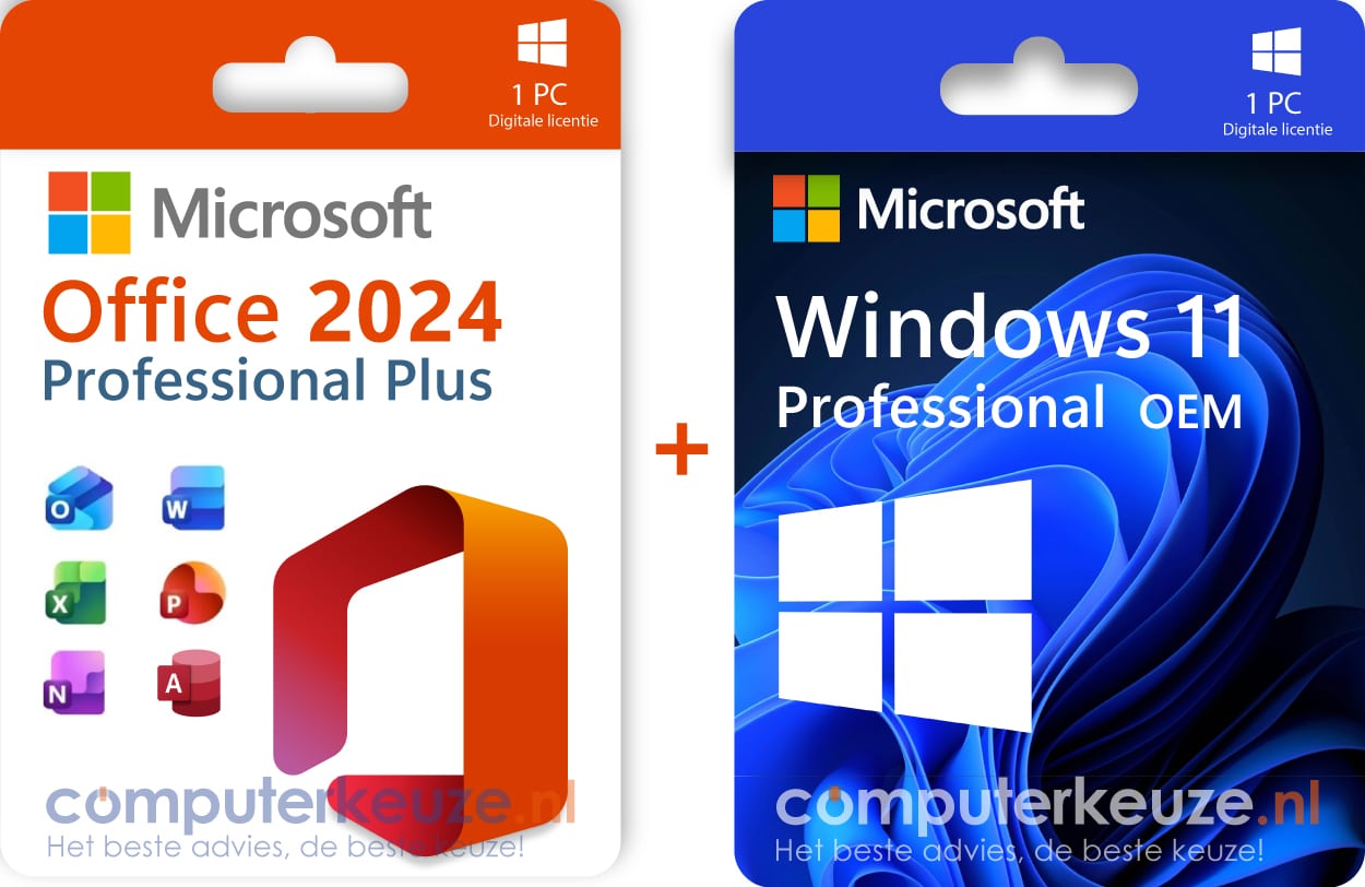 Offie 2024 Professional Plus + Windows 11 Pro oem licentie