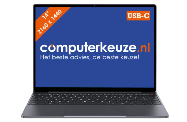 Chuwi CoreBook X i3 14.1 inch laptop met QHD-resolutie en compact ontwerp
